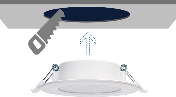 Aigostar - LED Лампа за окачен таван LED/4W/230V 4000K Ø 9,8 см бял