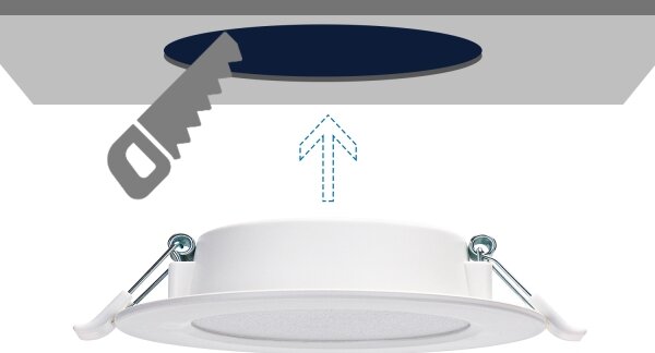 Aigostar - LED Лампа за окачен таван LED/9W/230V 4000K Ø 14,5 см бял