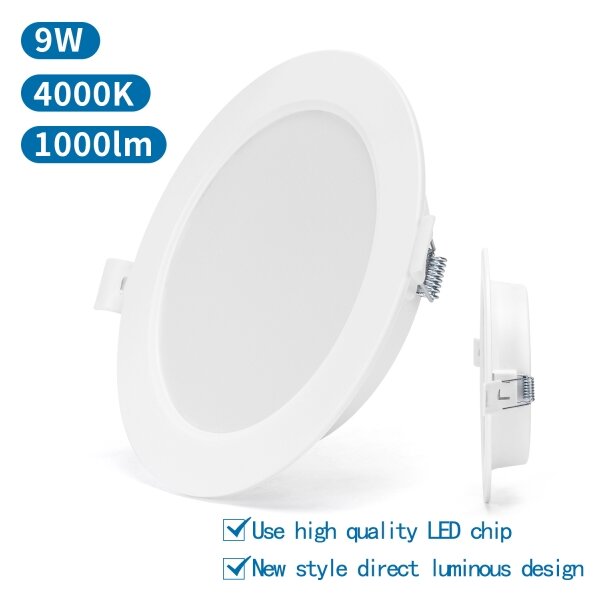 Aigostar - LED Лампа за окачен таван LED/9W/230V 4000K Ø 14,5 см бял