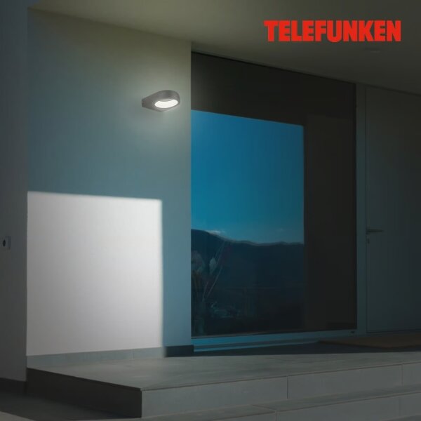 Telefunken 320205TF - LED външно стенно осветително тяло LED/7,5W/230V IP44 черно