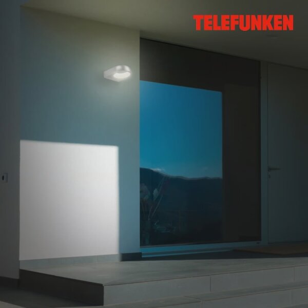Telefunken 320204TF - LED външно стенно осветително тяло LED/6,5W/230V IP44 матов хром