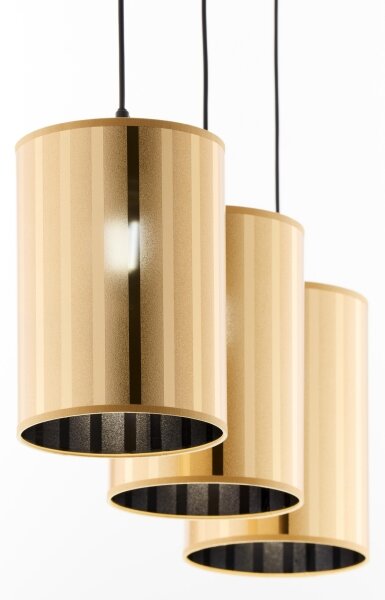 Jupiter 2092 - Полилей на кабел CORTINA 3xE27/15W/230V златист/черен