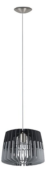 Eglo 96955 - Полилей на кабел ARTANA 1xE27/60W/230V сив/черен 300mm