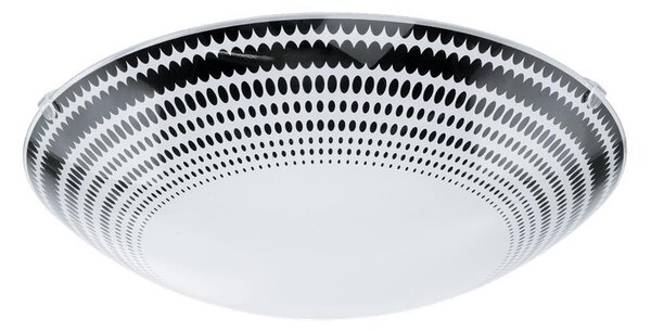 Eglo 95291 - LED таванен плафон MAGITTA LED/16W/230V Ø 31,5 см, черен/бял