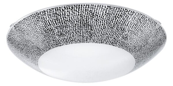 Eglo 95289 - LED таванно осветително тяло MAGITTA LED/16W/230V Ø 31,5 cm черно/бяло