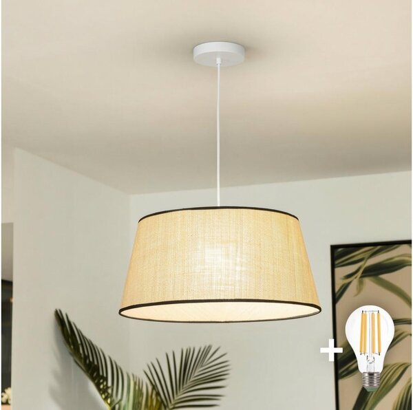Brilagi - LED полилей на кабел CERIA 1xE27/40W/230V диаметър 50 cm бежов