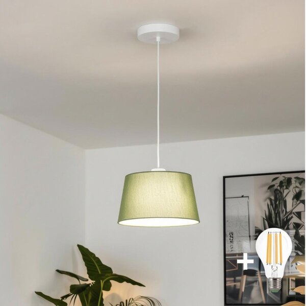 Brilagi - LED полилей на кабел CERIA 1xE27/40W/230V Ø 25 см зелен