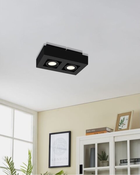 Eglo 31063 - LED спот MENDOZA 2xLED/4,7W/230V 3000K черен