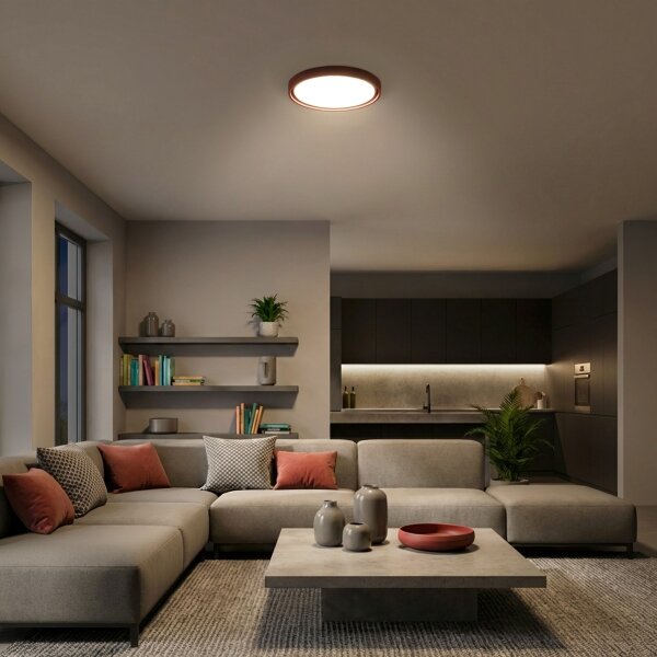 Brilagi -LED Димируемо осветително тяло MATTEO LED/48W/230V 3000-6500K Ø 41 cm червено+ДУ