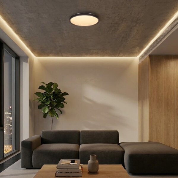 Brilagi-LED димируемо осветително тяло FANCIA LED/48W/230V 3000-6500K Ø 39 см, сребристо + дистанционно управление