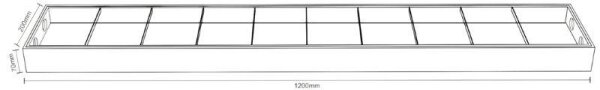 Флуоресцентна лампа T8 2xG13/18W/230V 120 см бял