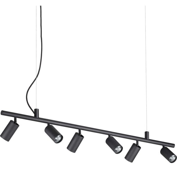 Ideal Lux - LED Пендел DYNAMITE 6xGU10/7W/230V черен