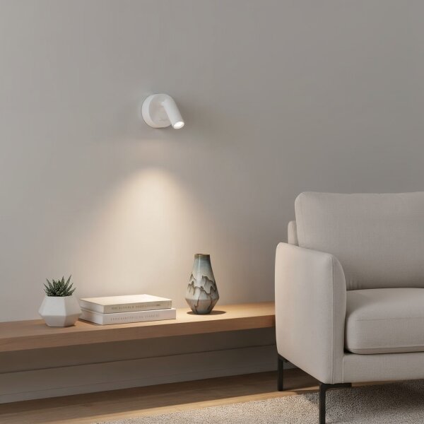 Ideal Lux - LED Стенен спот BEAN LED/3W/230V CRI 90 бял