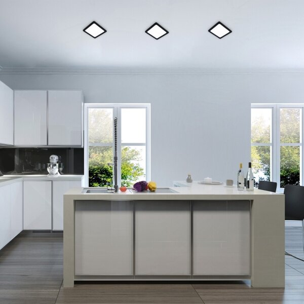 Rabalux 71228 - LED Лампа за окачен таван SHAUN LED/3W/230V 9x9 см черен