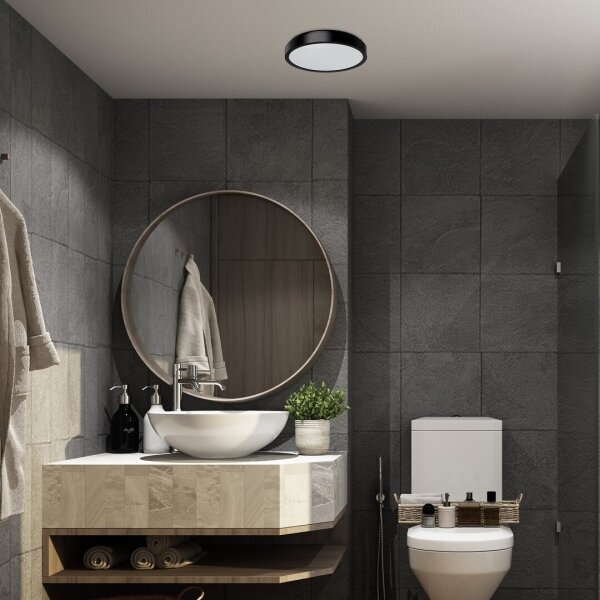 Rabalux 71252 - LED Плафон за баня SAMIRA LED/18W/230V IP44 черен