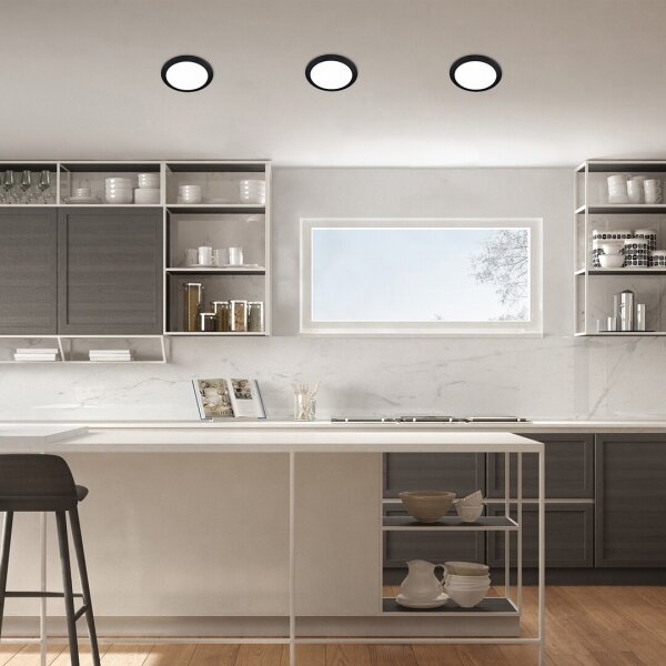 Rabalux 71225 - LED Лампа за окачен таван SHAUN LED/6W/230V Ø 12 см черен