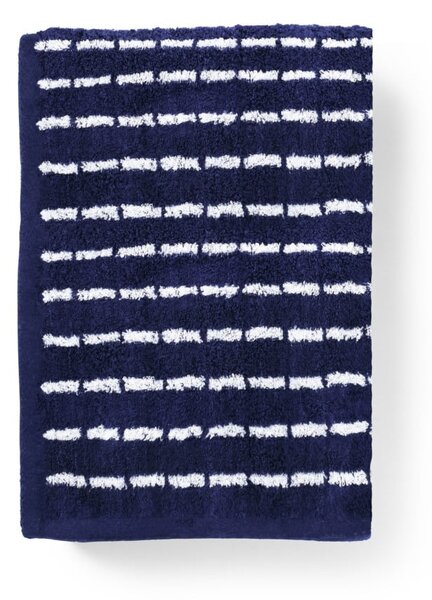Бяла/синя кърпа от тери със смес от бамбук 50x100 cm Nuance – JUNA