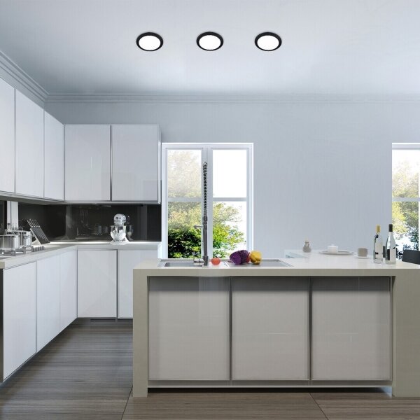 Rabalux 71227 - LED Лампа за окачен таван SHAUN LED/18W/230V Ø 22 см черен