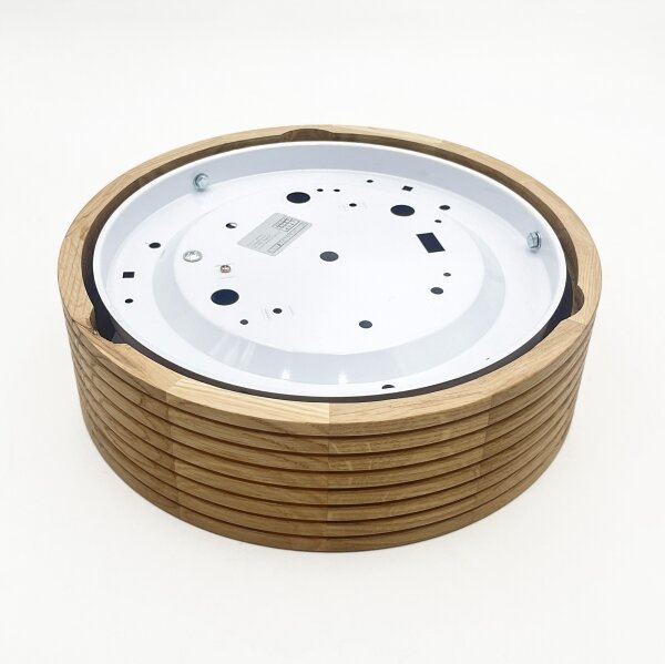 Brilagi - LED таванен плафон CARVALHO MODERN 1xE27/60W/230V диаметър 27,5 см дъб