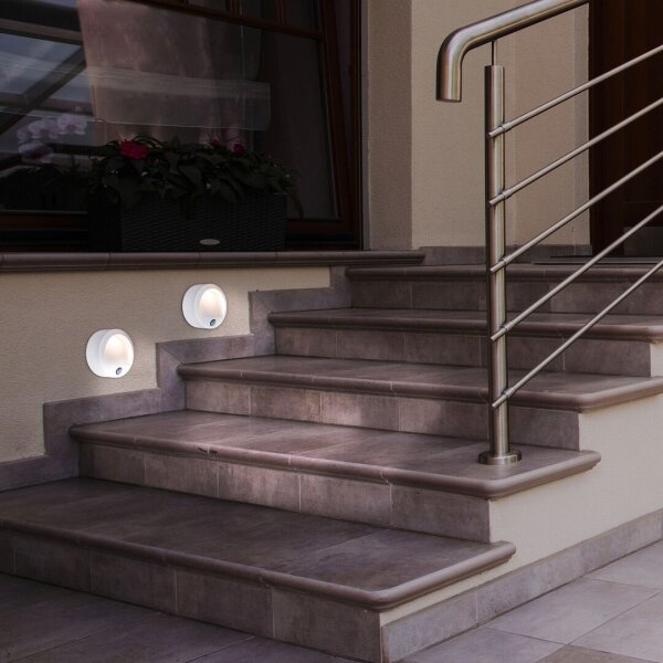 Rabalux 7980 - LED Екстериорна Стенна лампа със сензор AMARILLO LED/1,5W/3xAA
