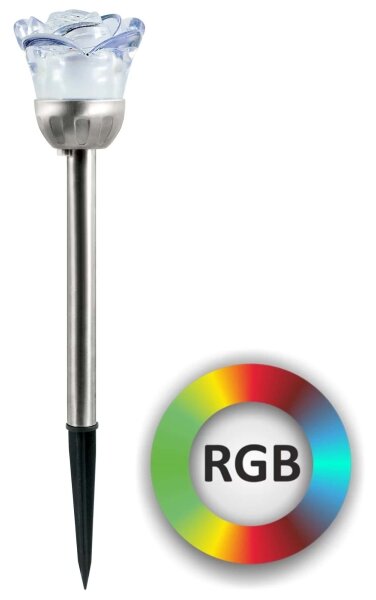 LED RGB соларна лампа ROSE LED/1,2V 100 mAh IP44