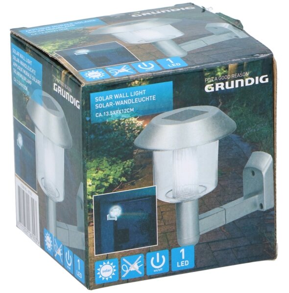 Grundig - LED соларен стенен фенер LED/1,2V 600 mAh