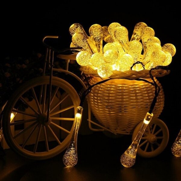 LED соларна гирлянда със сензор за сумрак 20xLED/0,72W/1,2V 600 mAh 4,7m IP44