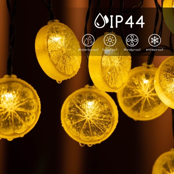 Aigostar - LED соларна верига 10xLED/3,8м IP44 топла бяла светлина