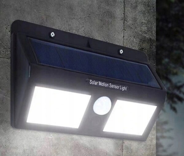 LED соларна стенна лампа със сензор LED/1,2W/3,7V 1200 mAh IP44