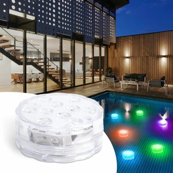 LED Димируемо осветление за басейн LED/3xAAA IP68 + дистанционно