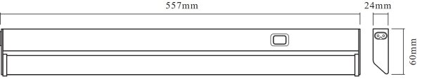 Osram - Подшкафно LED осветително тяло LINEAR LED/10W/230V 3000K 55,7 cm сребристо