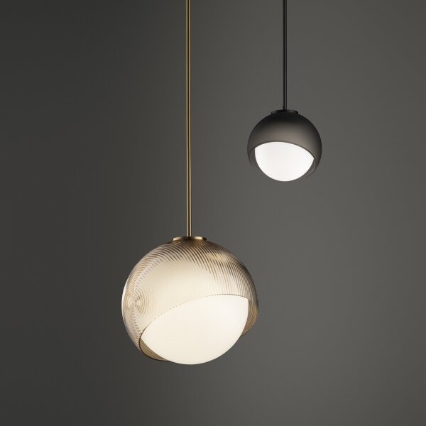 Ideal Lux - LED полилей на кабел BLOOM 1xG9/3W/230V Ø11,5 см златисто/димчато бежово