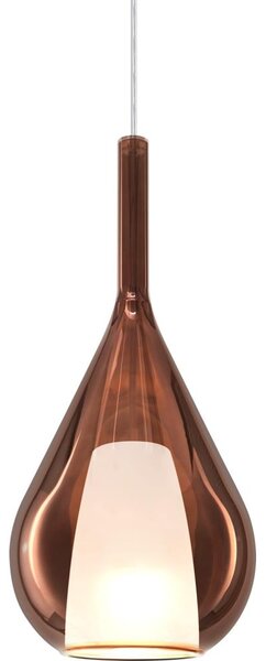 Ideal Lux - Полилей на кабел KALIQUE 1xE27/42W/230V Ø 18 см димчато-меден