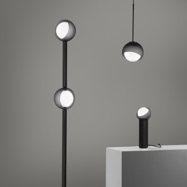 Ideal Lux - Висяща лампа на кабел BLOOM, 1xE27/42W/230V, Ø 17 см, черна