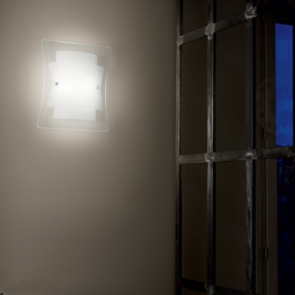 Ideal Lux - Стенно осветително тяло TRIPLO 1xE27/60W/230V прозрачно