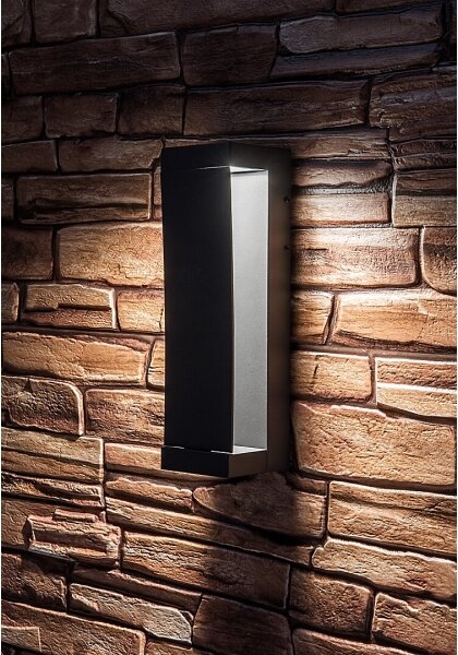 Rabalux 77067 - BRADU LED външна стенна лампа, 13W/230V, IP65, антрацит