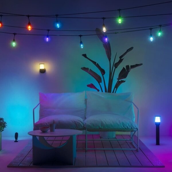 WiZ - LED RGBW димируема външна лампа ELPAS LED/4,8W/12/230V IP65 Wi-Fi