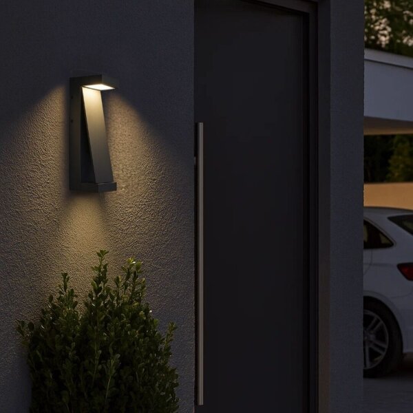 Rabalux 77067 - BRADU LED външна стенна лампа, 13W/230V, IP65, антрацит