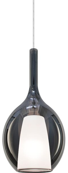 Ideal Lux - Висяща лампа на кабел KALIQUE 1xE27/42W/230V Ø 18 см опушено черно