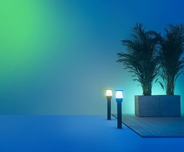 WiZ - LED RGBW димируема външна лампа ELPAS LED/4,8W/12/230V IP65 Wi-Fi