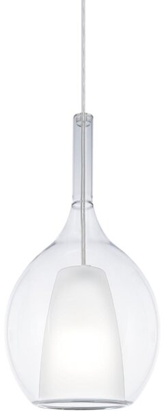 Ideal Lux - Полилей на кабел KALIQUE 1xE27/42W/230V Ø 18 см прозрачен
