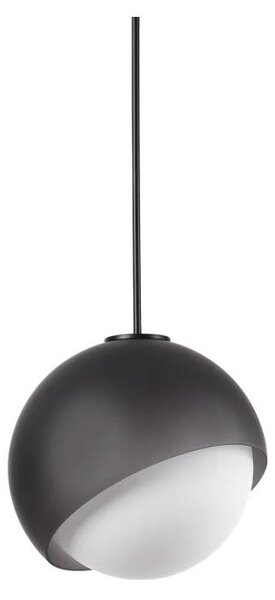 Ideal Lux - Висящ полилей BLOOM на кабел 1xE27/42W/230V пр. 22 см черен