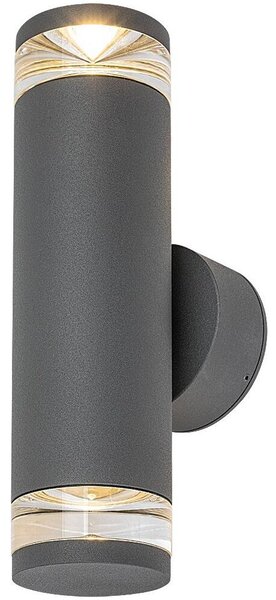 Rabalux 77072 - Външно стенно осветително тяло TORNIO 2xGU10/10W/230V IP54 антрацит