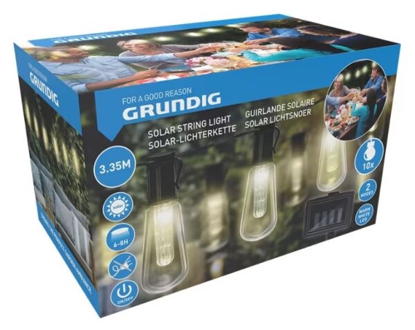 LED Соларна верига 3,35 м 10xLED/1,2V
