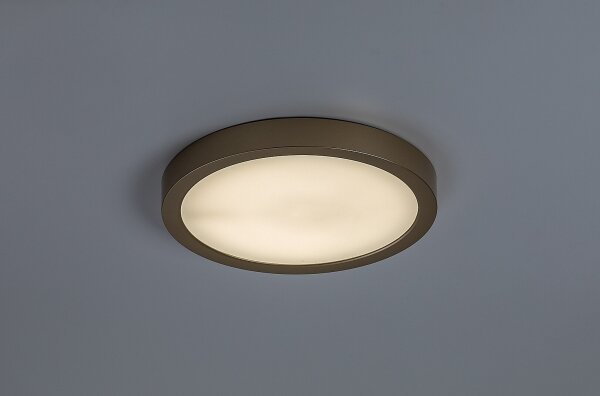 Rabalux 75079 - LED таванен плафон за баня SHAUN PLUS 30W/230V Ø 30 cm IP44 златист