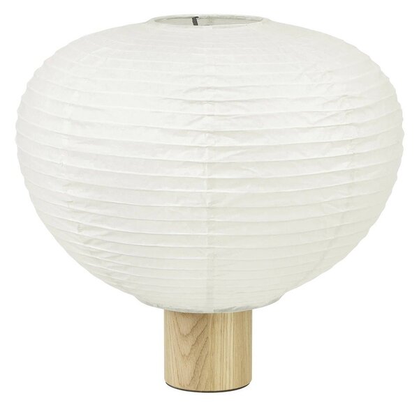 Бяла настолна лампа с хартиен абажур (височина 32 cm) Kami – Blomus