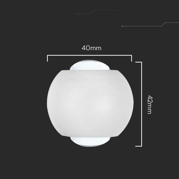 LED Екстериорен аплик LED/2W/230V 4000K IP54 бял