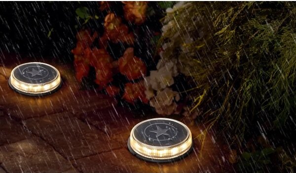 Aigostar - LED Соларна лампа LED/0,6W/5,5V 24,5 см 3200K IP66 черен