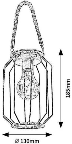 Rabalux 77046 - LED соларна лампа SLUIS LED/0,2W/1,2V IP44