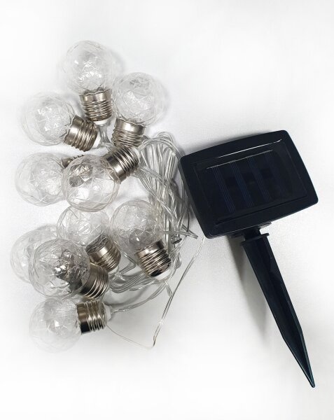 LED Соларен екстериорен верига 10xLED/1,2V 300 mAh 2,2 m IP44